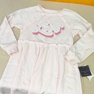 Grayson/Threads Kids Girls Pink 'Love' Long Sleeve Dress casual dress siz small